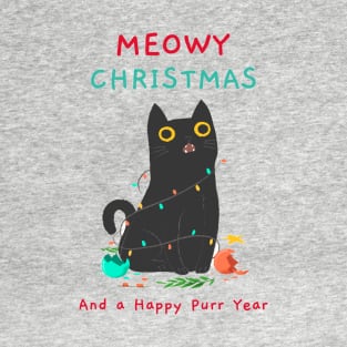 Meowy Christmas T-Shirt